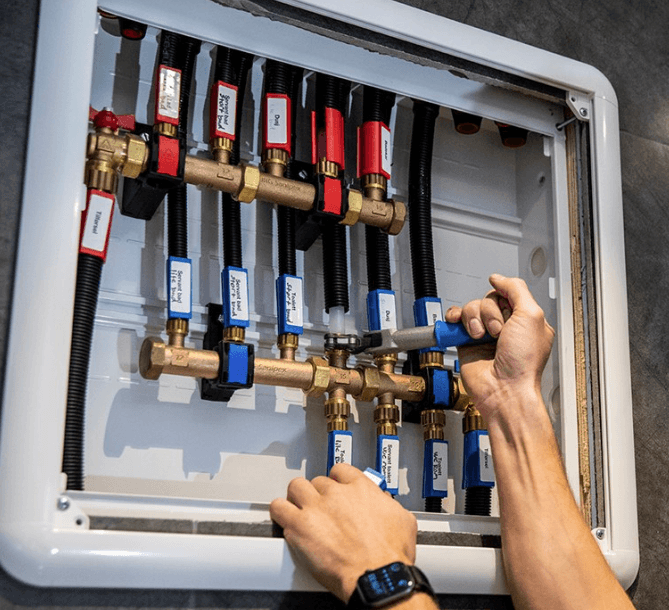 JRG Sanipex installasjon levert av Powerpex Service AS