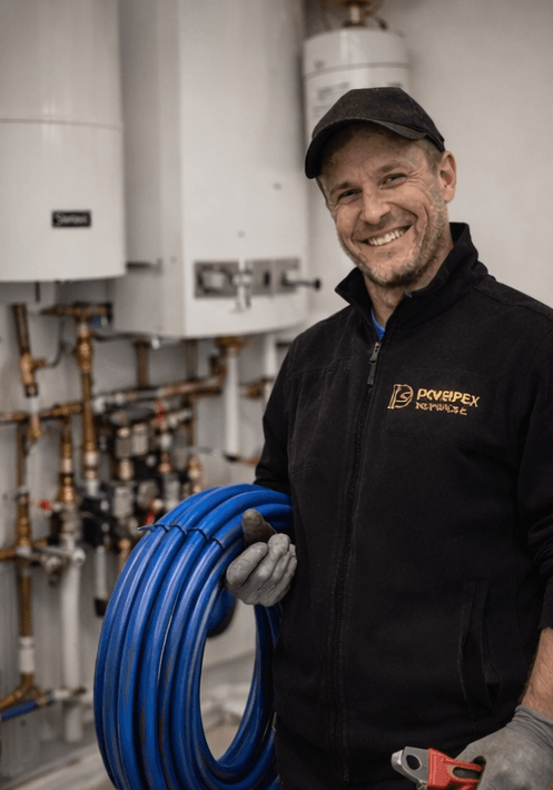 Powerpex rørlegger med rør-i-rør system klar for installasjon